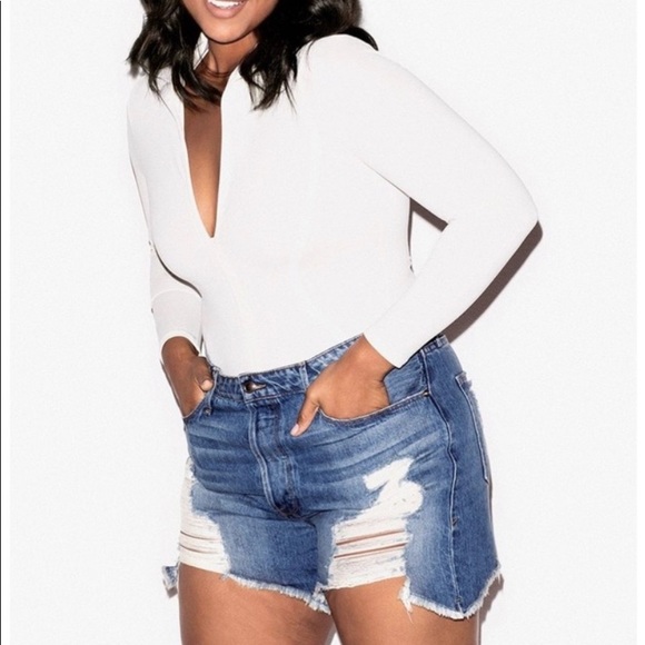 good american bombshell shorts